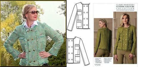 classic chanel jacket sewing pattern|chanel style jacket sewing pattern.